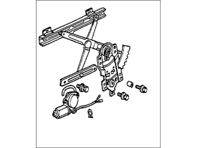 Honda 75320-SA6-674 Regulator Assembly, Left Front Door Power