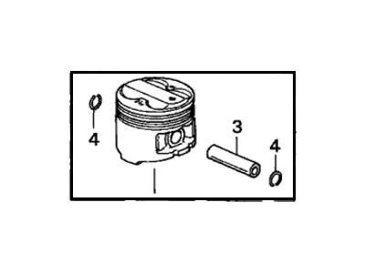 Acura 13020-PAA-A00 Piston Set B (STD)