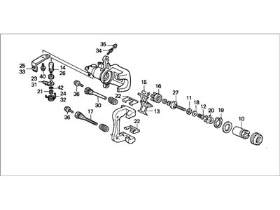 Honda 06433-S84-506RM Caliper Sub-Assembly