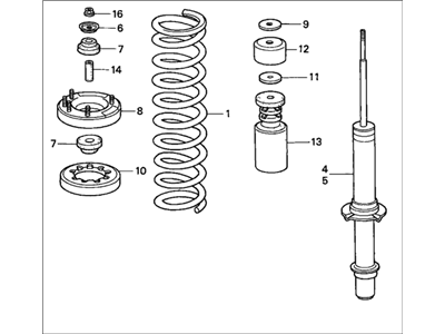 Honda 51601-S84-A08 Shock Absorber Assembly, Right Front