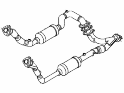 Honda 8-97101-959-6 Converter, Driver Side Catalyst
