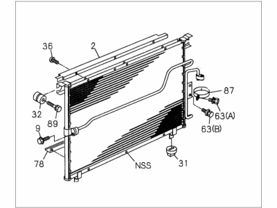 Honda 8-97094-873-0 Condenser