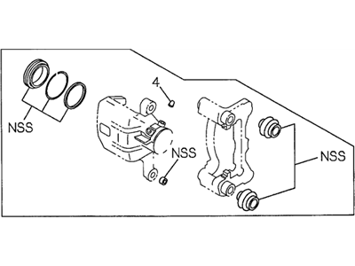 Honda 8-97070-082-0 Repair Kit, Rear Disk Brake