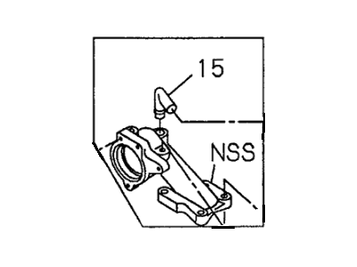 Honda 8-97031-546-3 Housing, Thermostat