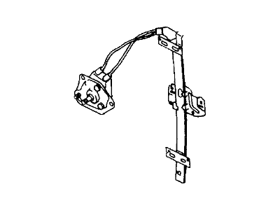 Honda 8-97104-998-1 Regulator, Right Rear Door Window