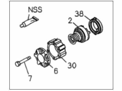 Honda 8-97119-362-0 Hub Assembly, Free Wheel