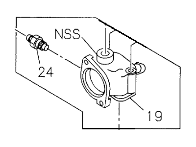 Honda 8-97029-305-0 Housing, Thermostat