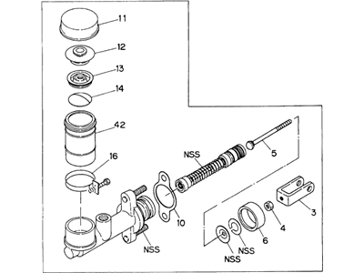 Honda 8-97201-007-0 Cylinder Assembly, Clutch