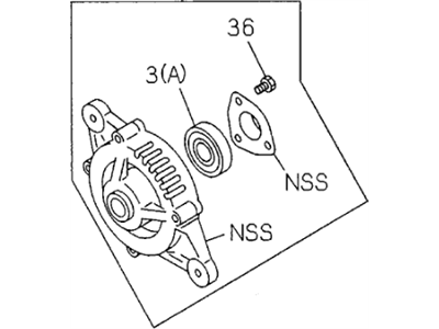 Honda 8-97079-742-0 Cover Assembly, Front Generator