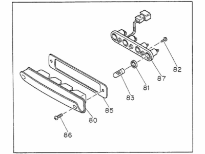 Honda 8-97047-175-3 Lamp Assy., High-Mount