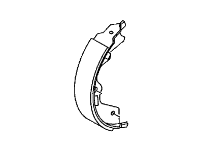 Honda 8-97120-760-0 Shoe, Parking Brake (Gear Ratio 41/10)