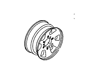 Honda 8-97094-461-0 Disk, Aluminum Wheel (P225/75R15) (15X6Jj)