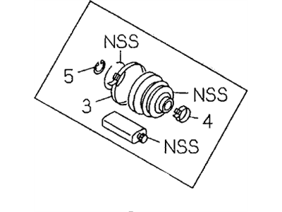 Honda 8-94313-080-0 Boot Kit, Front Driveshaft (Inner)