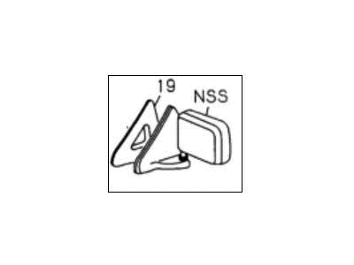 Honda 8-97085-372-3 Mirror Assembly, Driver Side Door