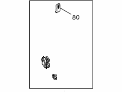 Honda 8-97000-020-2 Lock, Left Front Door