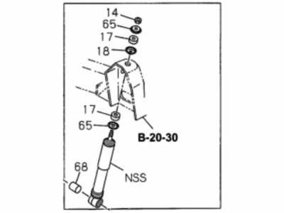 Honda 8-97133-838-0 Shock Absorber Assembly, Front