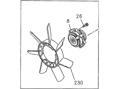 Honda 8-97045-680-0 Fan, Cooling