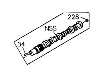 Honda 8-97110-260-1 Camshaft, Driver Side