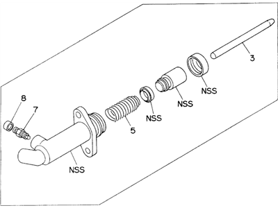 Honda 8-97049-161-1 Cylinder, Slave