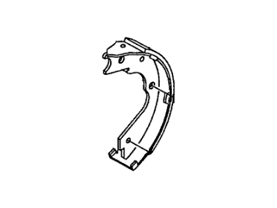 Honda 8-97120-759-0 Shoe, Driver Side Parking Brake (Gear Ratio 41/10)