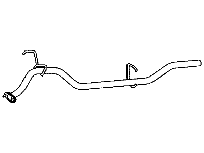 Honda 8-97063-724-1 Pipe, Rear Exhuast