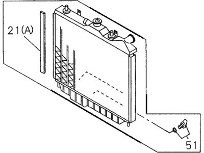 Honda 8-52475-960-0 Radiator Assembly