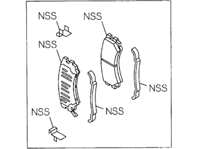 Honda 8-97070-079-0 Brake Pad Kit, Front Caliper Disk