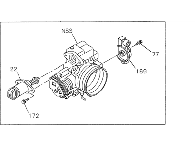 Honda 8-97106-661-0 Body Assembly, Throttle