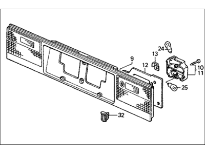 Honda 33700-SG7-A01 Garnish Assembly, Rear Panel