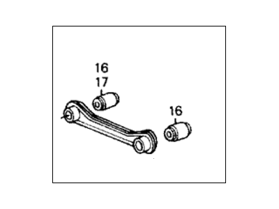 Honda 52360-SE0-A01 Arm A, Left Rear (Lower)