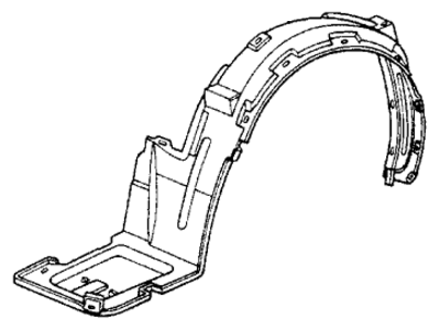 Honda 74151-SE0-J00 Fender, Left Front (Inner)