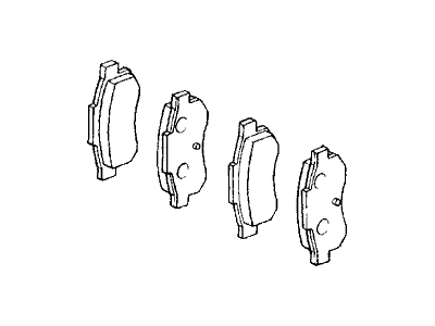 Honda 43022-SD2-317 Pad Set, Rear