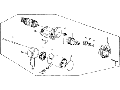 Honda 06314-PD2-305RM Starter Motor Assembly (Reman)