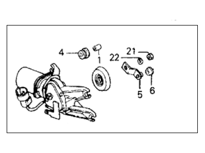 Honda 76505-SE0-G04 Motor, Front Wiper