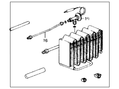 Honda 80210-SE0-A21 Evaporator Sub-Assembly