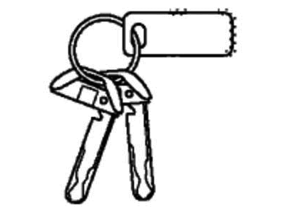 Honda 06350-TLA-A51 Cylinder Set, Key