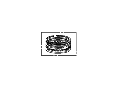 Honda 13021-PWC-J01 Ring Set, Piston (Over Size) (0.25) (Riken)