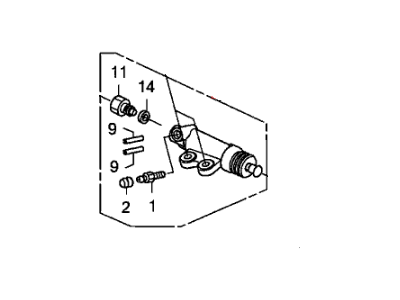 Honda 46930-SAA-013 Cylinder Assembly, Clutch Slave