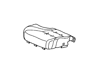 Honda 81531-T3L-A41ZB Cover, Left Front Seat Cushion Trim (Graphite Black) (Leather)
