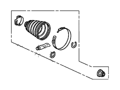 Honda 44018-T2A-A50 Boot Set, Outboard