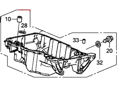 Acura 11200-5A2-A00 Pan Assembly, Oil