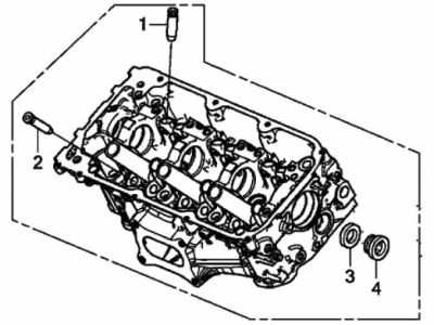 Honda 12300-5G0-305 Cylinder Head Assembly, Rear
