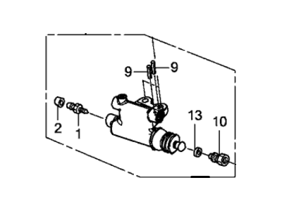 Honda 46930-SWA-G11 Cylinder Assembly, Clutch Slave