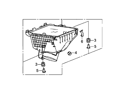 Honda 17201-5G0-A00 Set, Air/C Case