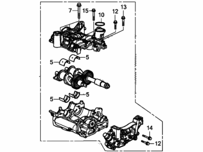 Honda 15100-6B2-A01 Pump Assembly, Oil