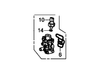 Honda 15810-6A0-A01 Valve Assembly, Spool