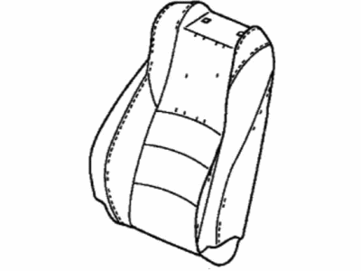 Honda 81121-TVA-A42ZD Cover, Right Front Seat-Back Trim (Type Z) (Combined)