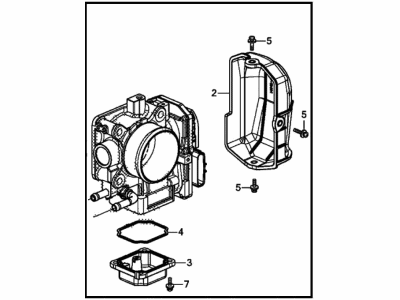Honda 16400-RPY-G01 Body A, Electronic Control Throttle (Gmh0A)