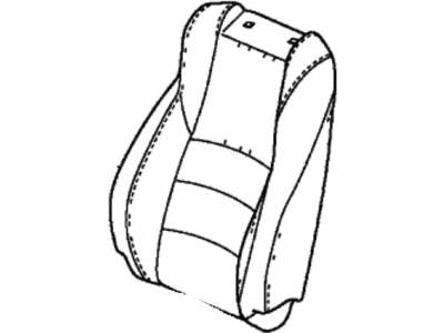 Honda 81521-TVA-A72ZD Cover, Left Front Seat-Back Trim (Type Z) (Combined)