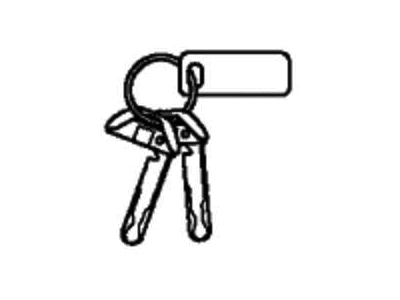 Honda 06350-TVA-A01 Cylinder Set, Key